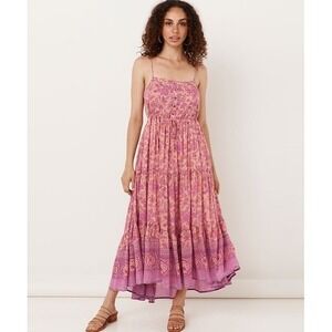 Spell & The Gypsy Collective Folk Song Sundress Blossom Floral Maxi Dress Medium